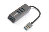USB-Hub Gembird UHB-C454, USB 3.0, 4 порта USB, алюминиевый корпус, кабель USB A(m) 17 см