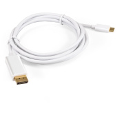 Кабель USB Type-C(m) - DisplayPort(m),  1.0м, белый, ExeGate EX-CM-DP20M-1.0