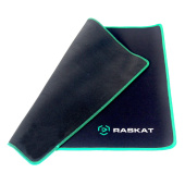 Коврик для мыши Raskat XP18 черный с зеленым, нейлон+резина  (ACD-XP18-RRB)