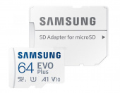 Карта памяти microSD 64Gb Samsung EVO Plus Class 10 UHS-I U1