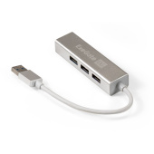 USB-Hub ExeGate DUB-4 4xUSB3.0, корпус алюминиевый, серебристый