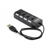 USB-Hub  Gembird UHB-243-AD с подсветкой и выключателем, 4 порта