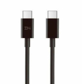 Кабель USB Type-C(m) - USB Type-C(m),  1.5м, черный, 5А, ZMI 100W (ZMKAL08ECNBK)