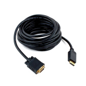 Кабель DisplayPort - VGA,  м, 20M/15M, черный, экранированный, Cablexpert CCP-DPM-VGAM-5M