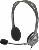 Гарнитура Logitech H111 (20-20kHz, mic, 3.5mm jack, 2.3m) (981-000593)