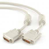 Кабель DVI-D dual link Gembird CC-DVI2-6C, 25M/25M, 1.8м, (экран,  позол.разъемы, феррит.кольца)