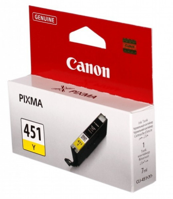 Картридж Canon CLI-451Y 6526B001 желтый - PIXMA iP7240/MG6340/MG5440
