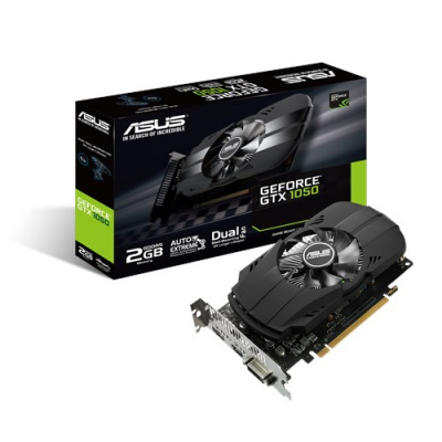 Видеокарта Asus NVIDIA GeForce GTX 1050 [PCI-E 3.0, 2GB, 128bit, GDDR5, 1290/7008, HDMI, DVI-D, DP]