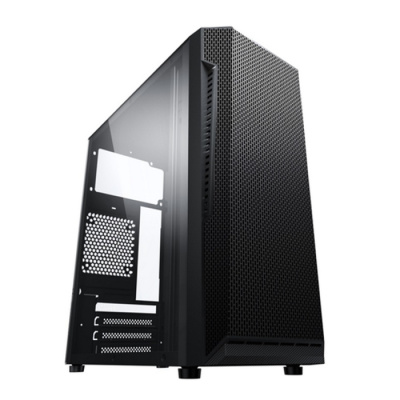 Корпус ACD Coffre 104G mATX, Black, CPU 140mm, VGA 245mm, PSU 285mm, 2x3.5INT, 1x2.5INT, 2xUSB 2.0,