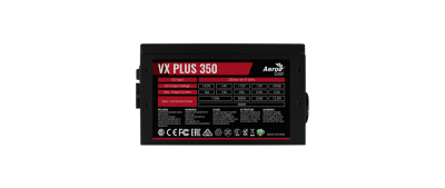 Блок питания Aerocool VX-350 Plus (350W, 2xSATA, 2xPATA, 1xFDD, 120mm)