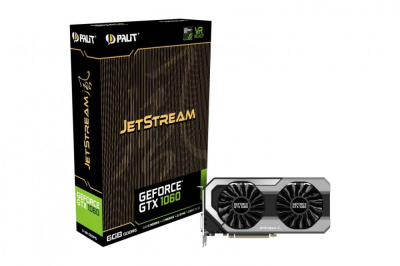 Видеокарта Palit NVIDIA GeForce GTX 1060 JetStream 6GB [6GB, 196bit, GDDR5, 1506/8000, HDMI, DVI-D,