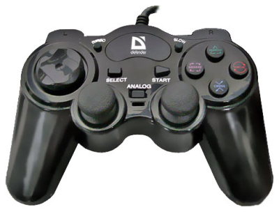 Геймпад Defender Game Racer Turbo RS3 для РС и PS2 (USB, 12 кнопок)
