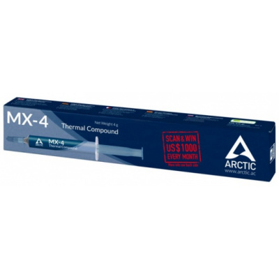 Термопаста Arctic MX-4 (4г, шприц + шпатель) (8.5 Вт/м*К) ACTCP00031B