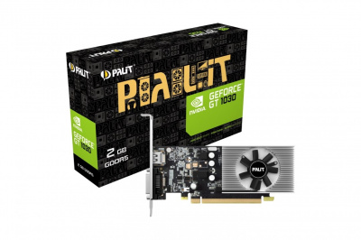 Видеокарта Palit NVIDIA GeForce GT 1030 [PCI-E 3.0, 2GB, 64bit, GDDR5, 1227/6000, HDMI, DVI-I] (NE51