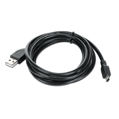Кабель USB A-miniB (5pin) 1.8м (для фото, телефонов:), экран., черный, USB 2.0 (CCP-USB2-AM5P-6)