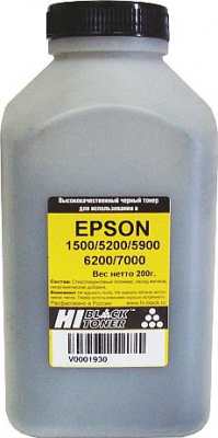 Тонер Epson 1500/5200/5900/6200/7000 Bk (Hi-Black, 200г, банка)