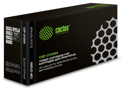Картридж Cactus CF259X для HP LaserJet M406/M430/M304/M404/M428, 10000 стр (CSP-CF259X)