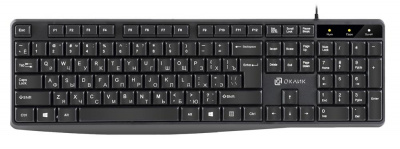 Клавиатура Oklick 145M, USB, Multimedia, черная