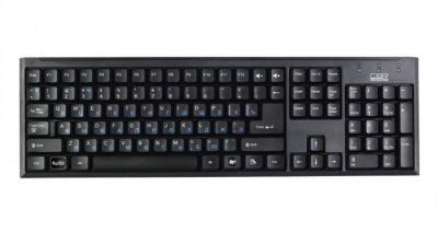 Клавиатура CBR KB 108, 104 кл. + регулировка громк., офисн, USB