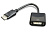 Переходник DisplayPort - DVI-I, 20M/29F, черный, кабель 10см, Cablexpert A-DPM-DVIF-002