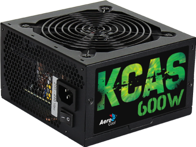 Блок питания Aerocool 600W Retail KCAS-600W , ATX, v2.3/EPS, 80+ Bronze, КПД > 85%, A.PFC, 2x PCI-E
