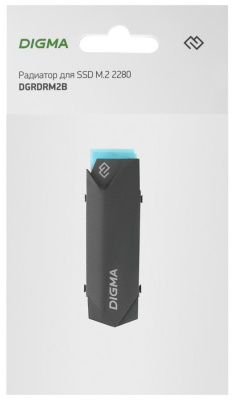 Радиатор для SSD Digma DGRDRM2B черный металл