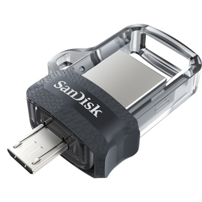 Флэшка 16Gb USB 3.0 Sandisk Ultra Dual drive SDDD3-016G-G46 черный