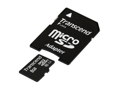 Карта памяти microSD  8Gb Transcend Class 10 (TS8GUSDC10)