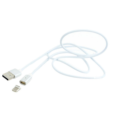 Кабель USB A-microB (5pin) 1 м, USB 2.0 Cablexpert CC-USB2-AMmUMM-1M, магнитный, алюминиевые разъемы