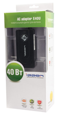 Блок питания универсальный для ноутбуков Ippon E40U