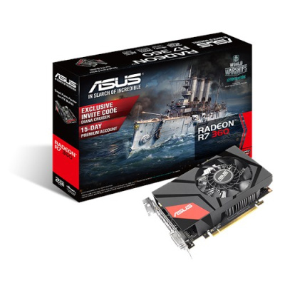 Видеокарта Asus AMD Radeon R7 360 MINI-R7360-2G - 1