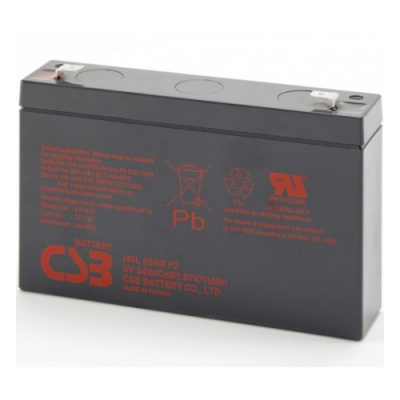 Аккумуляторная батарея CSB HRL634W (6V 8.5Ah)