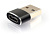 Переходник USB Type-C(f) - USB A(m), черный, Cablexpert A-USB2-AMCF-02