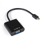 Переходник miniDisplayPort - VGA, 20M/15F, кабель 15см, ExeGate EX-mDPM-VGAF-0.15