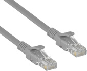Кабель Patch Cord RJ45, UTP, Cat-5e, PVC, 20m, серый ExeGate UTP-RJ45-RJ45-5e-CU-20M-GY
