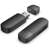 Карт-ридер Vention CLGB0 USB 3.0 (SD+microSD), черный