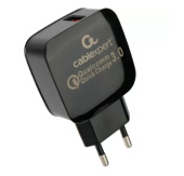 Адаптер питания Cablexpert MP3A-PC-41 (18Вт, 3А,  быстрая зарядка QC3.0, 1xUSB)
