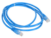 Кабель Patch Cord RJ45, UTP, Cat-5e, PVC, 2m, синий NETLAN EC-PC4UD55B-BC-PVC-020-BL