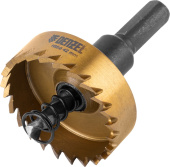 Коронка по металлу Denzel HSS, 42 мм, нитридтитановое покрытие (724114)