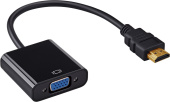 Переходник HDMI-VGA Buro HDMI (m) VGA (f) 0.1м (HDMI-M-VGA-F)