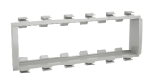 Каркас под розетку Viva, 2 модуля, белый, RAL9016 DKC / ДКС F1003A