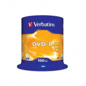 Диск DVD-R Verbatim 4.7Gb, 16x 100шт. Cake Box
