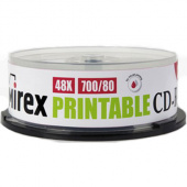 Диск CD-R Mirex 700Mb, 48x, 25шт. Cake box, printable inkjet