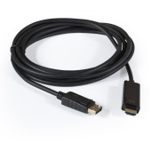 Кабель HDMI - HDMI,  1.8м, v2.0, 19M/19M, черный, позолоченные контакты, ExeGate EX-CC-HDMI2-1.8