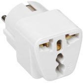 Переходник питания DEXP Elementary EP002, EU/AU/UK/US 1 розетка, 10А, белый