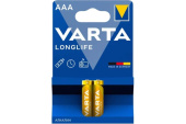 Батарейка Varta LongLife, LR03, AAA,  2 шт. (04103101412)