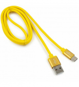 Кабель USB AM/Type-C Cablexpert 1м, желтый (CC-S-USBC01Y-1M)