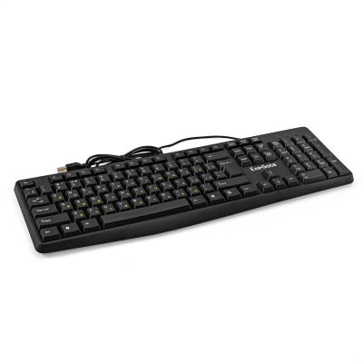 Клавиатура ExeGate Smart K120 (USB, влагозащищенная, 104кл., 1,6м, черная