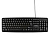 Клавиатура Гарнизон GK-100L, мембранная, 104 клавиш, защита от брызг, кабель 1.8м, черная