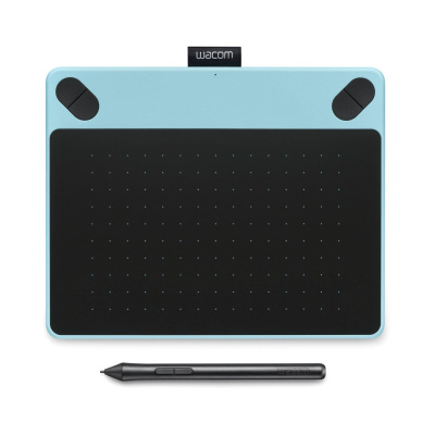 Планшет графический Wacom Intuos Draw Pen S CTL-490DB-N USB голубой